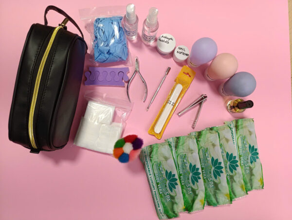 KIT01: Mani-Pedi Care Kit & Spa for Seniors (include EBook, Video)
